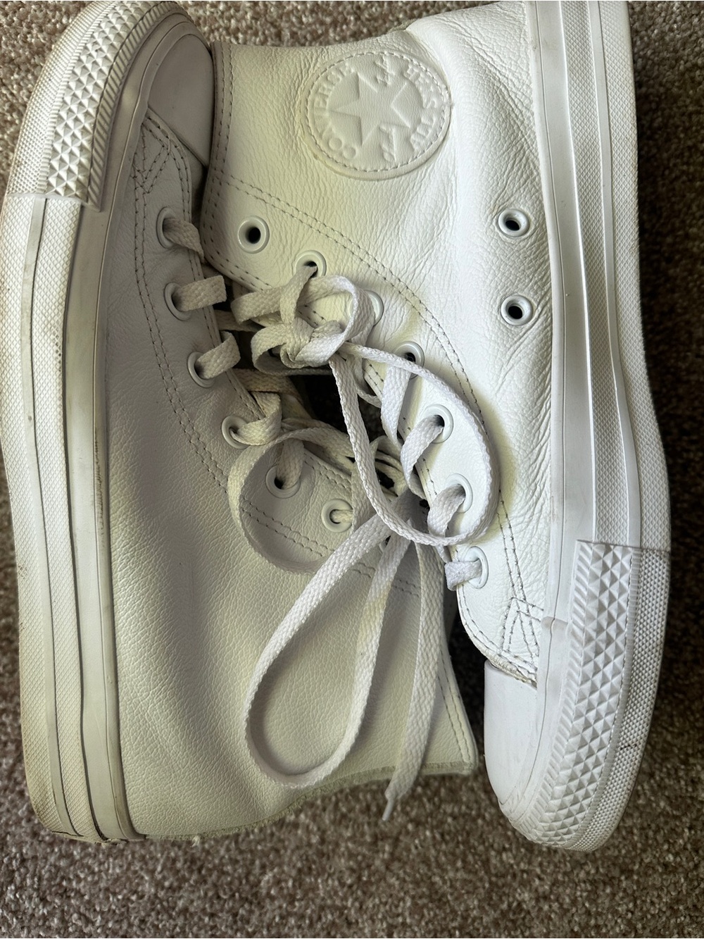 All-Star Converse all leather High-Top Sneakers